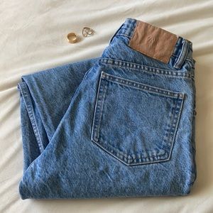 Zara High Rise Blue Jeans